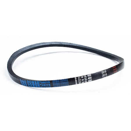 D&D B37/5L400 Classical V-Belt, 40 in Outside Length, 21/32 in Top Width, 1 Ribs B37